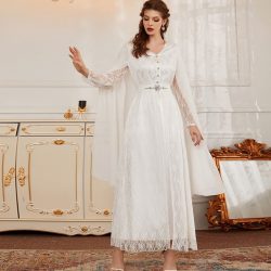 Elegant White Dress for Exclusive Modest Ladies